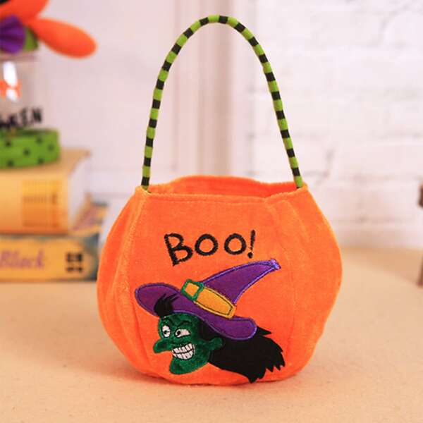 

Halloween Pattern Candy Bag, Orange