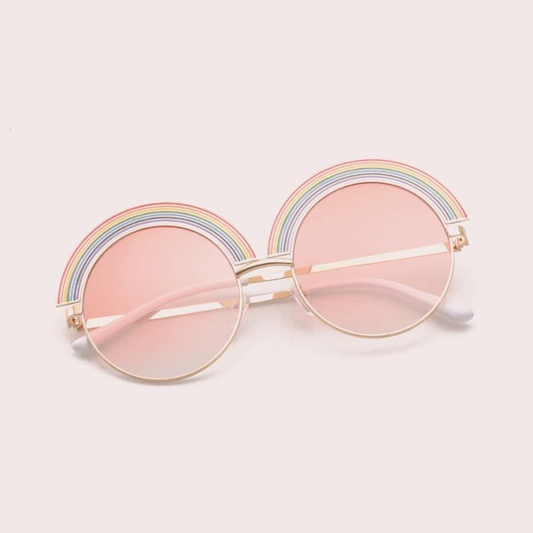 

Kids Rainbow Decor Metal Frame Sunglasses