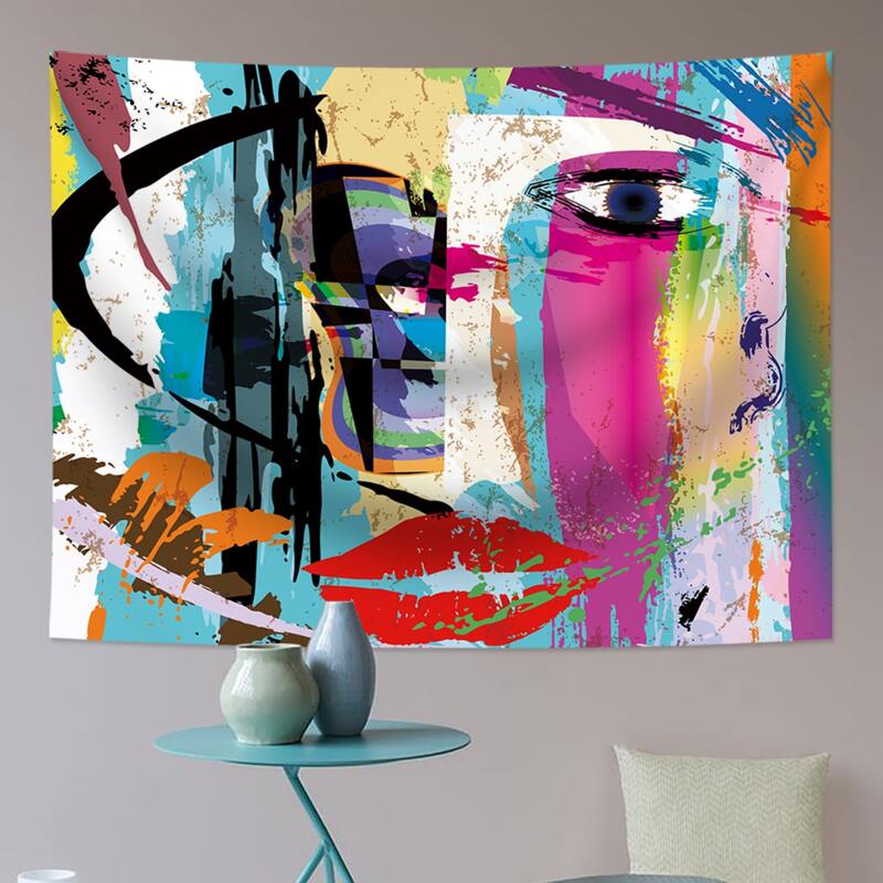 

Abstract Figure Graphic Tapestry, Multicolor