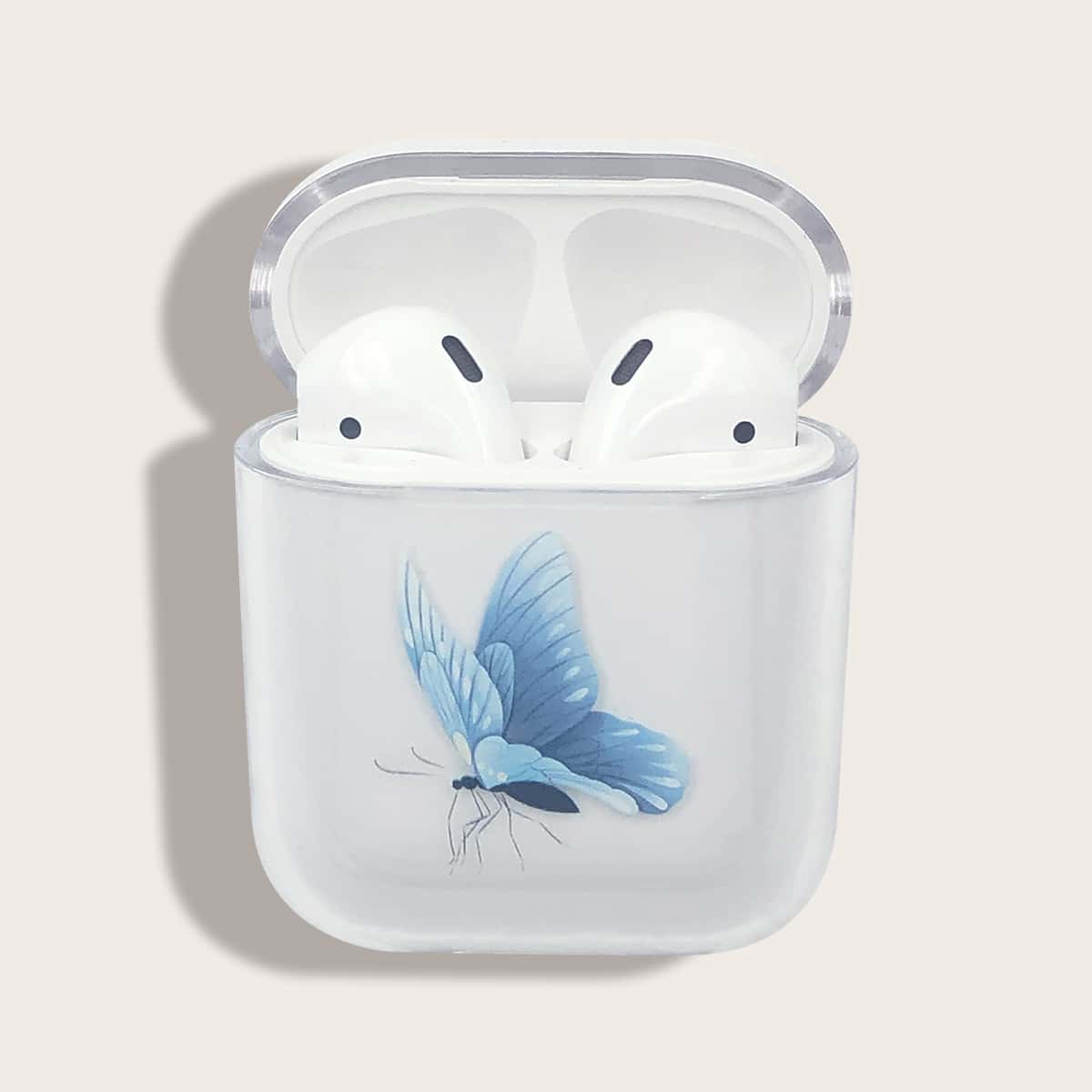 Butterfly Pattern Clear Airpods Case