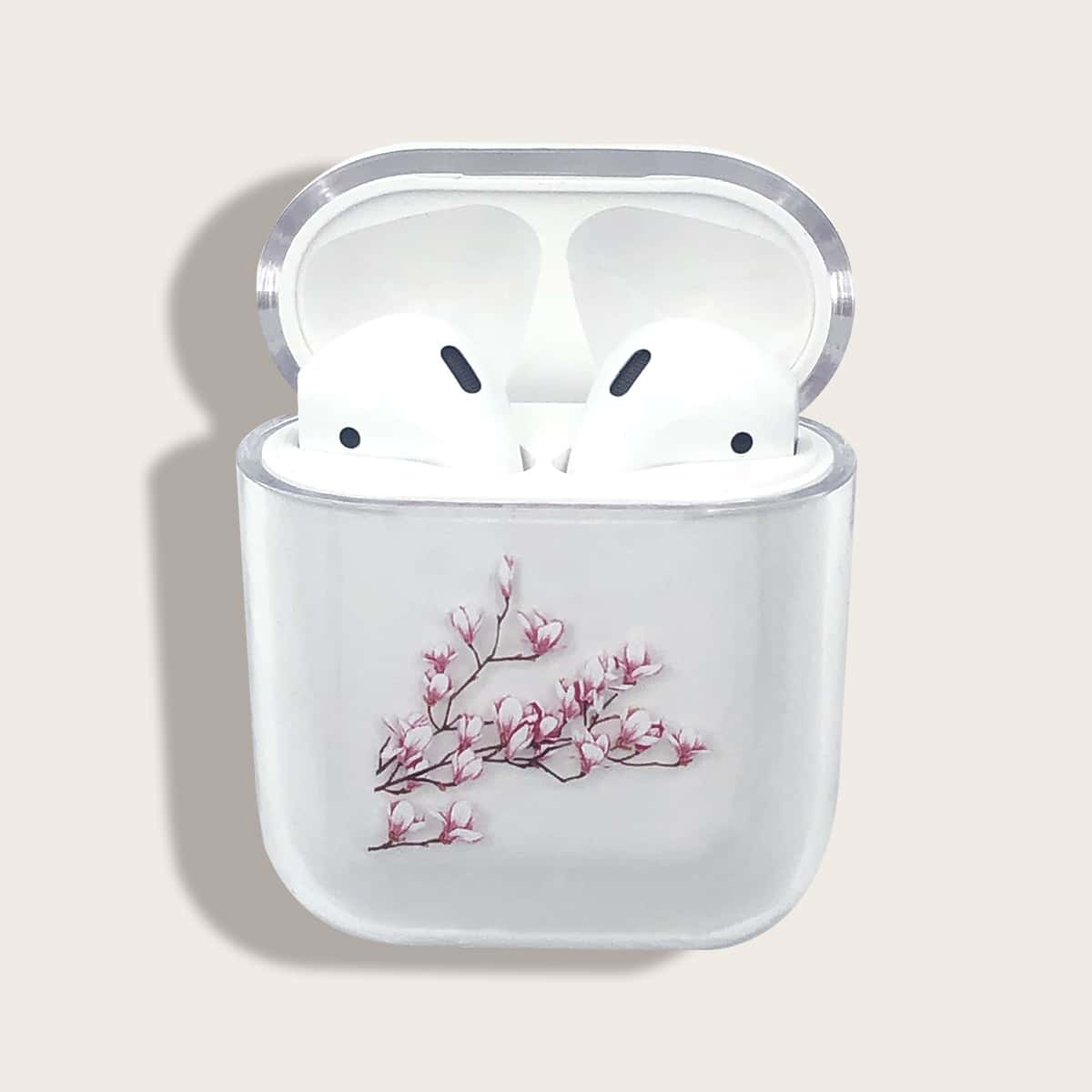 

Flower Pattern Clear Airpods Case