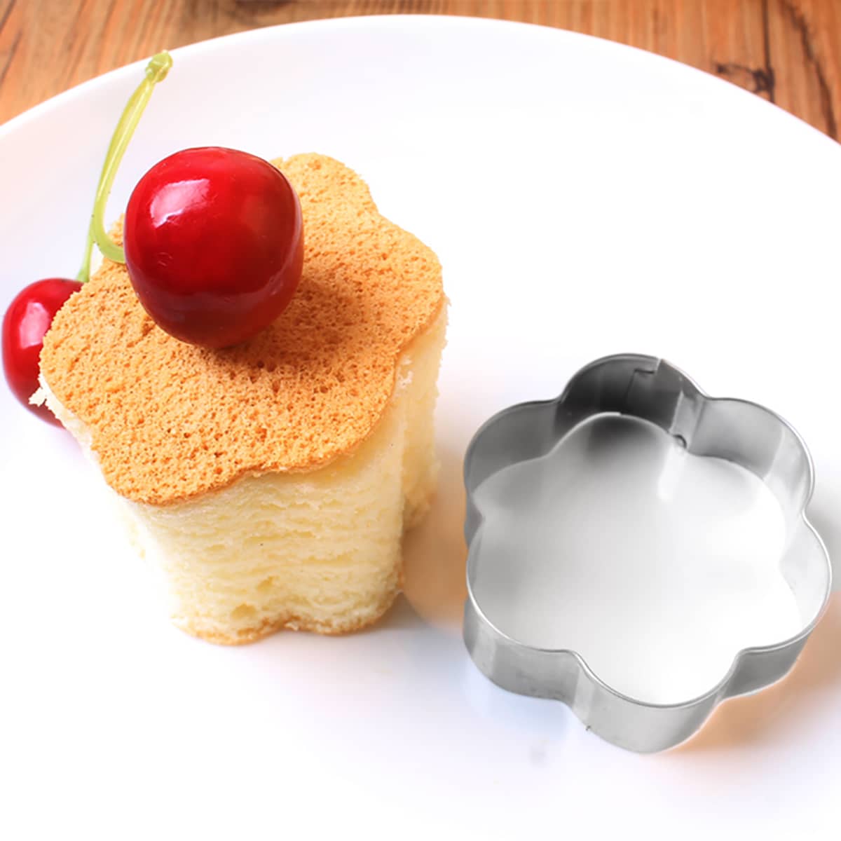 

3pcs Flower Shaped Mold, Silver