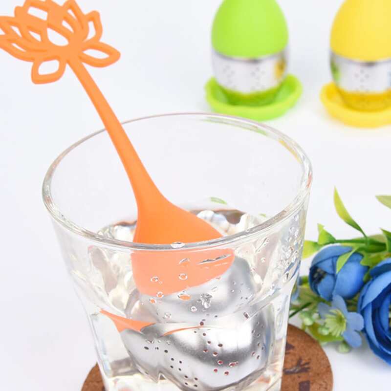 

1pc Random Color Silicone Tea Filter, Multicolor
