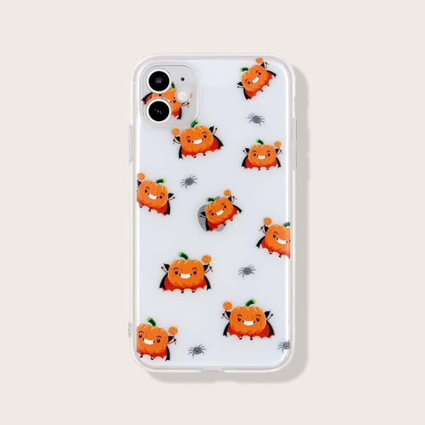 

Halloween Pumpkin Pattern Clear iPhone Case