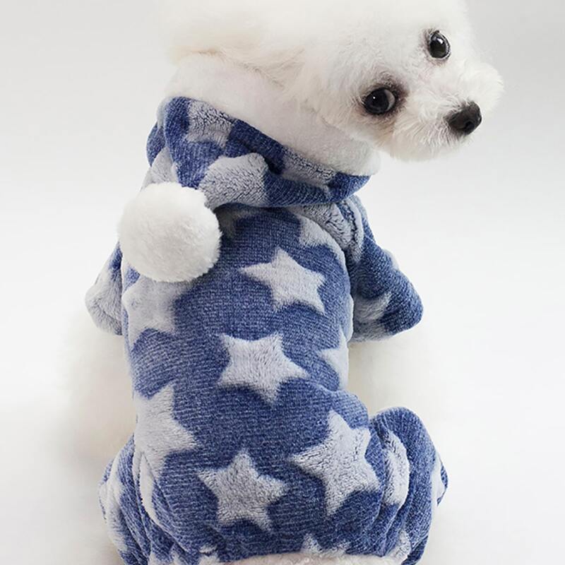 Star Pattern Dog Pajamas, Blue