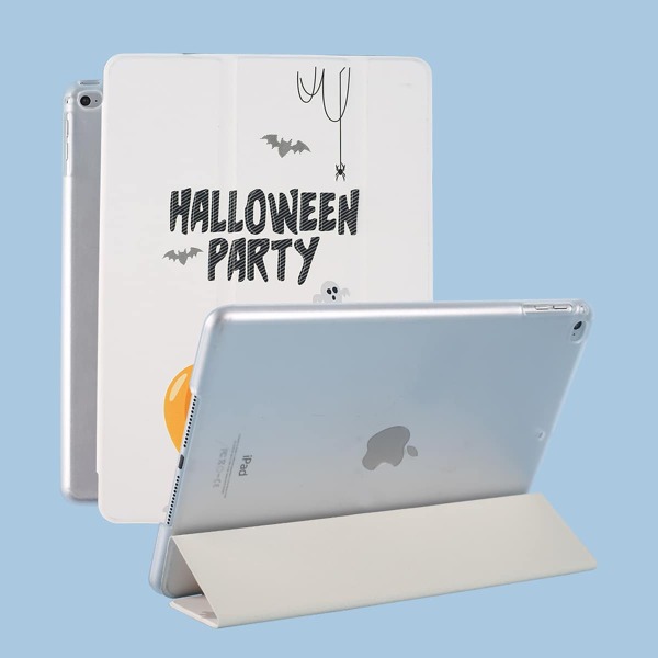 

Halloween Pumpkin iPad Case, White