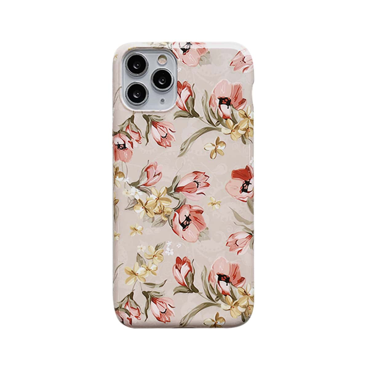 

Luminous Flower Print iPhone Case, Multicolor