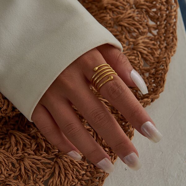 

Spiral Design Ring, Gold