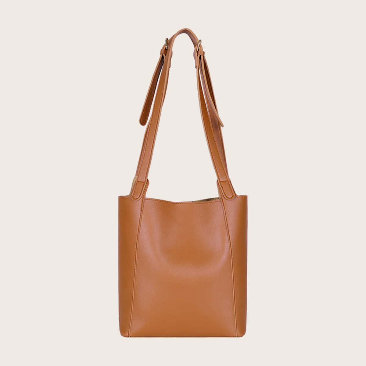 

Minimalist Large Capacity Tote Bag, Brown