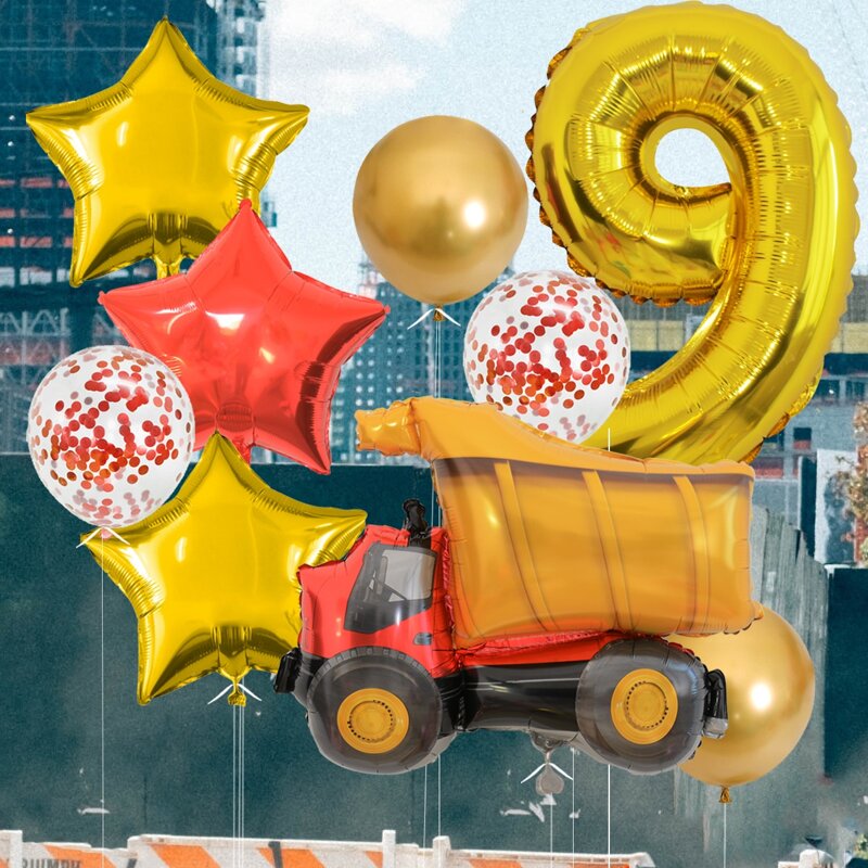 

11pcs Cartoon Decorative Balloon Set, Multicolor