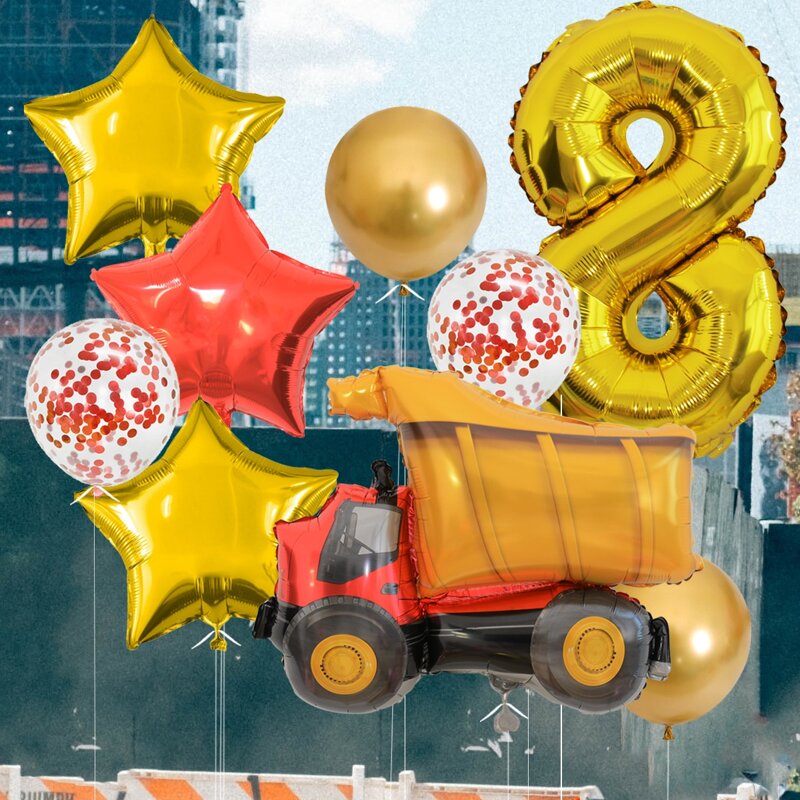 

11pcs Cartoon Decorative Balloon Set, Multicolor