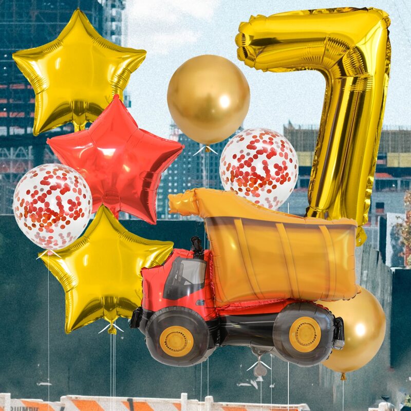 

11pcs Cartoon Decorative Balloon Set, Multicolor