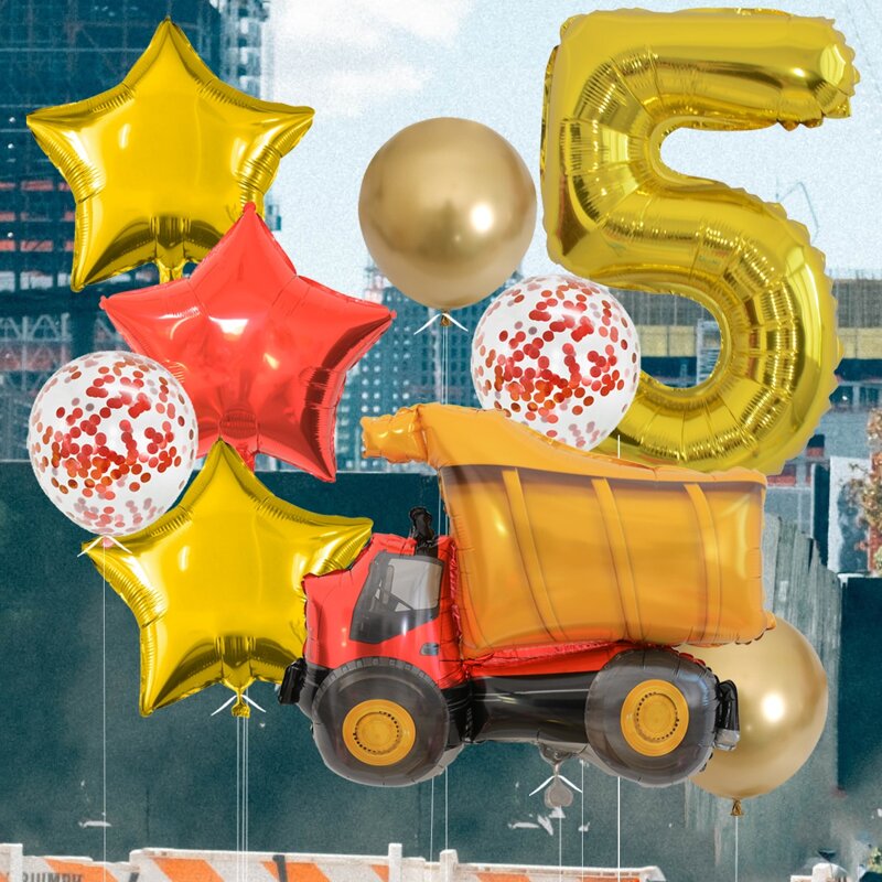 

11pcs Cartoon Decorative Balloon Set, Multicolor