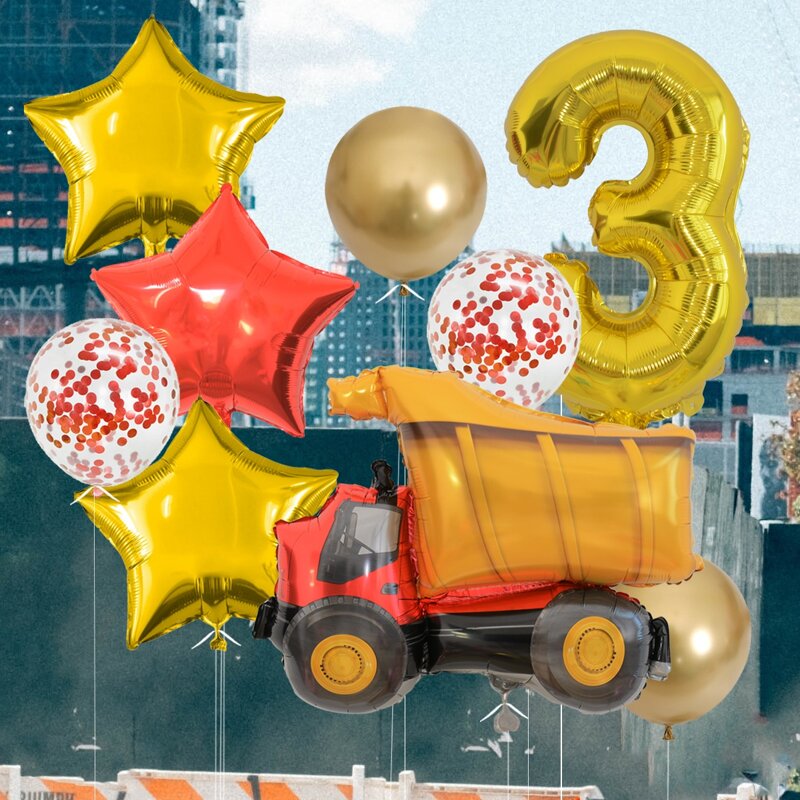 

11pcs Cartoon Decorative Balloon Set, Multicolor