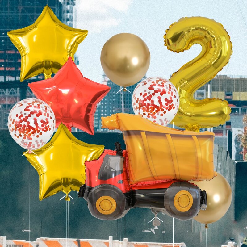 

11pcs Cartoon Decorative Balloon Set, Multicolor