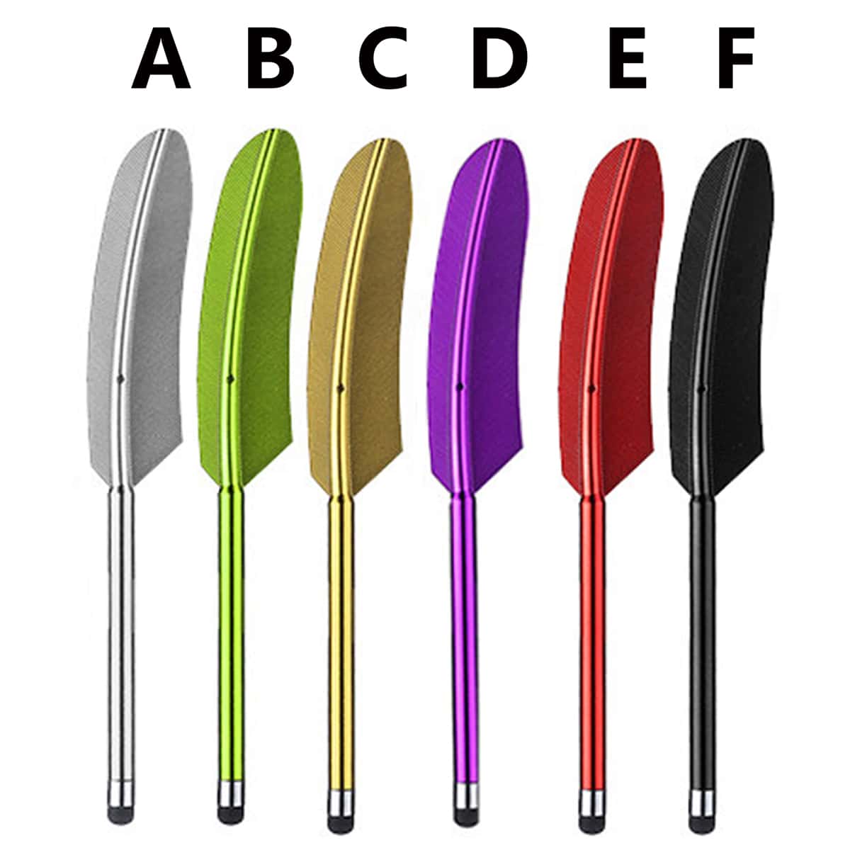 

1pc Feather Design Stylus Pen, Multicolor