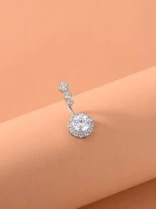 Copper Rhinestone Charm Belly Button Ring For Women And Men, Punk Piercing, A Fashionable Body Jewelry Gift For Any Occasion