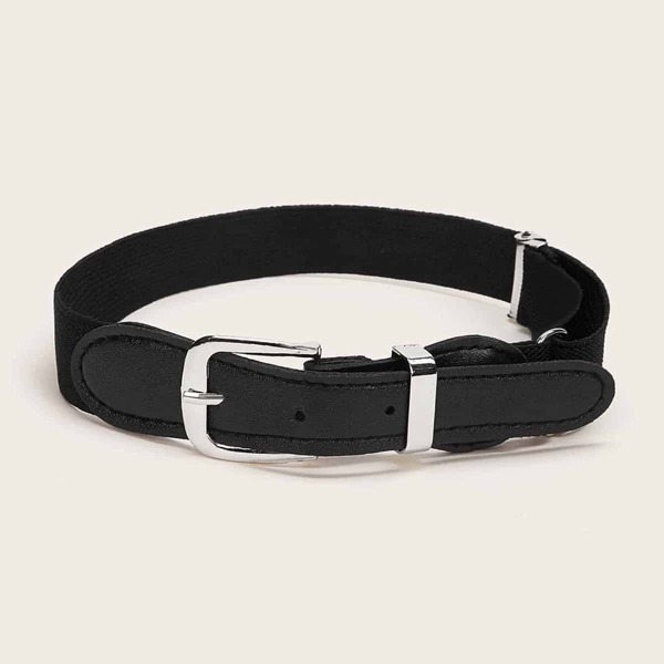 

Kids Metal Buckle Belt, Black