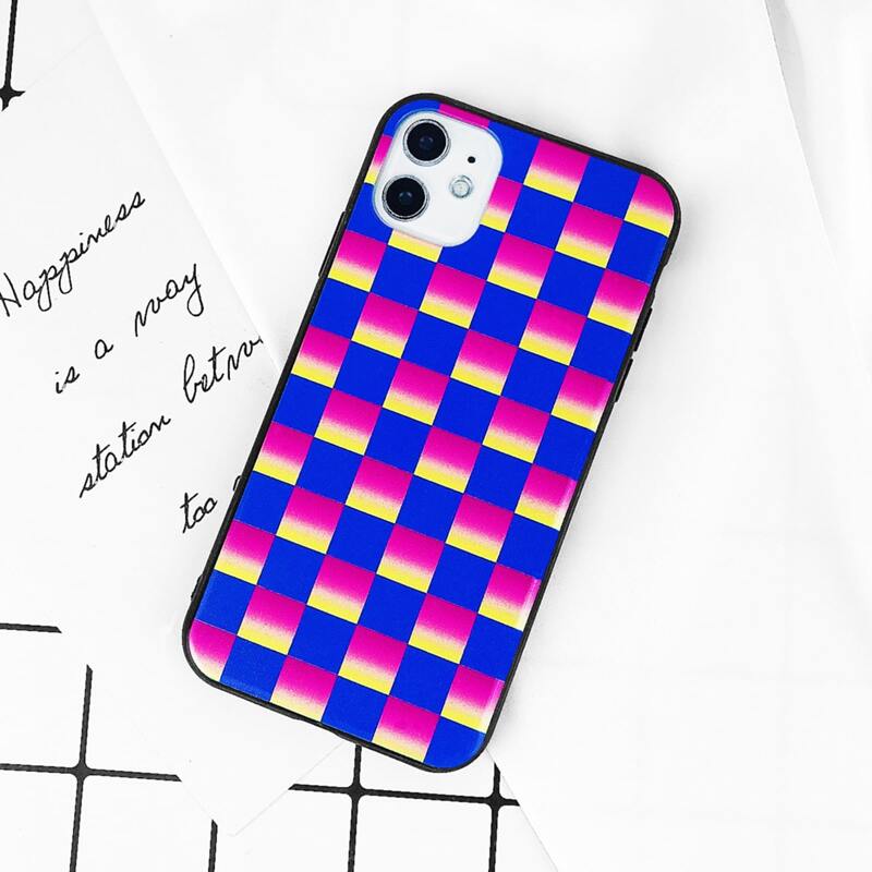 

Ombre Checkerboard iPhone Case, Multicolor