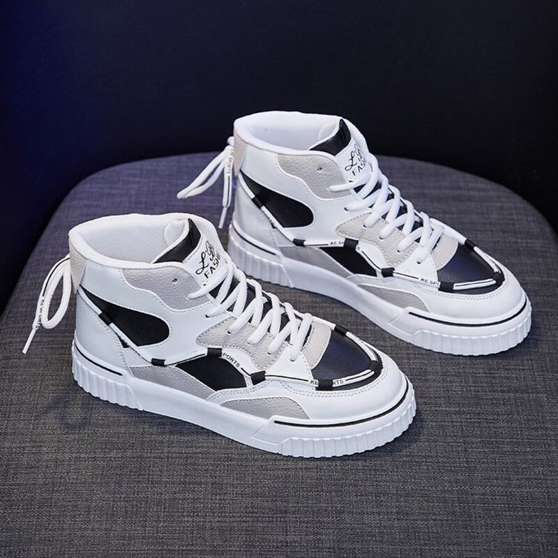 

Colorblock High Top Skate Shoes, Multicolor