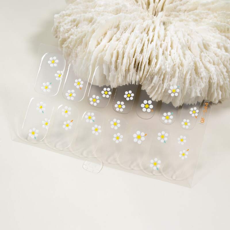 

1sheet Flower Pattern Nail Sticker, Multicolor