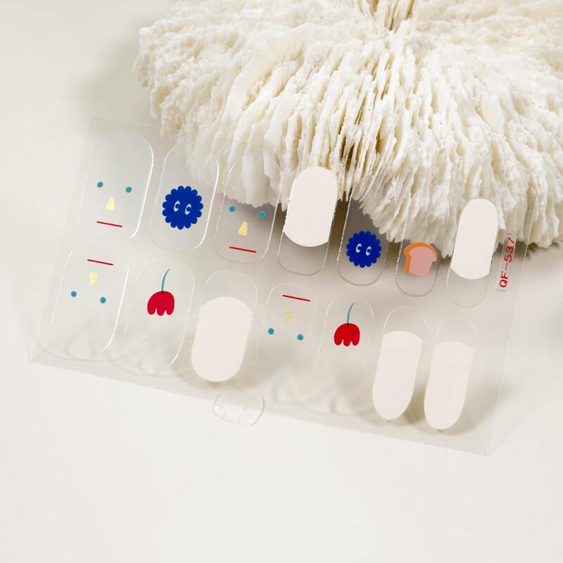 

1sheet Cartoon Graphic Nail Sticker, Multicolor