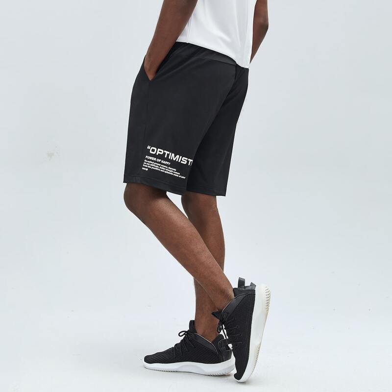 

Guys Letter Graphic Sports Shorts, Black