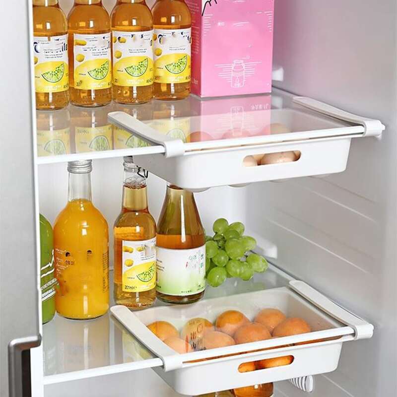 

1pc Refrigerator Storage Box, White