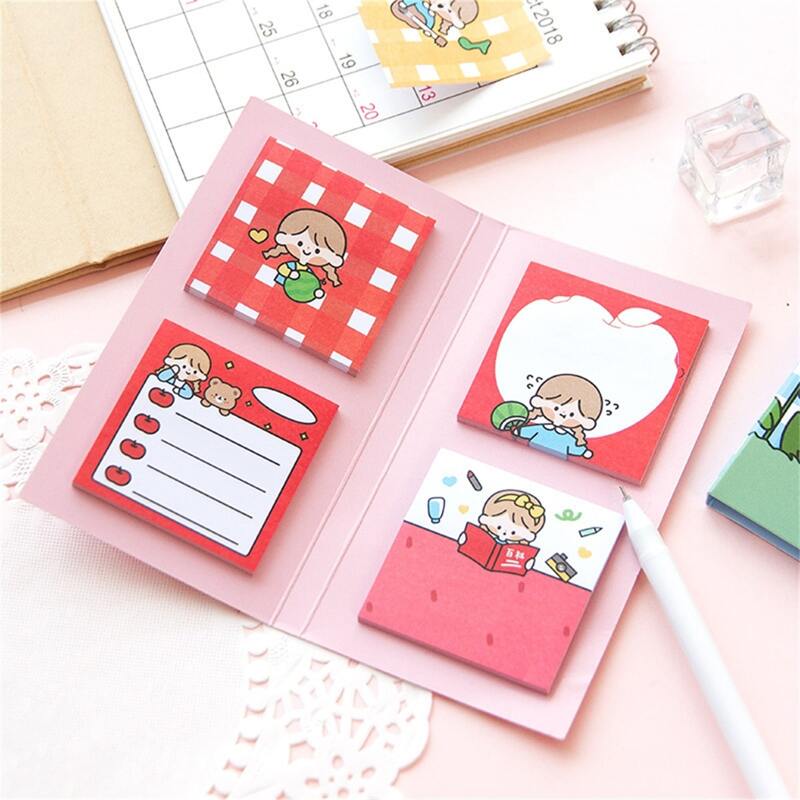 

1set Cartoon Graphic Random Sticky Note, Multicolor