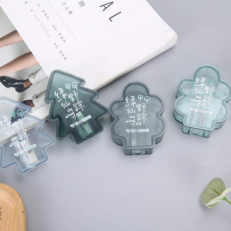 

1pc Random Tree Shaped Pencil Sharpener, Multicolor