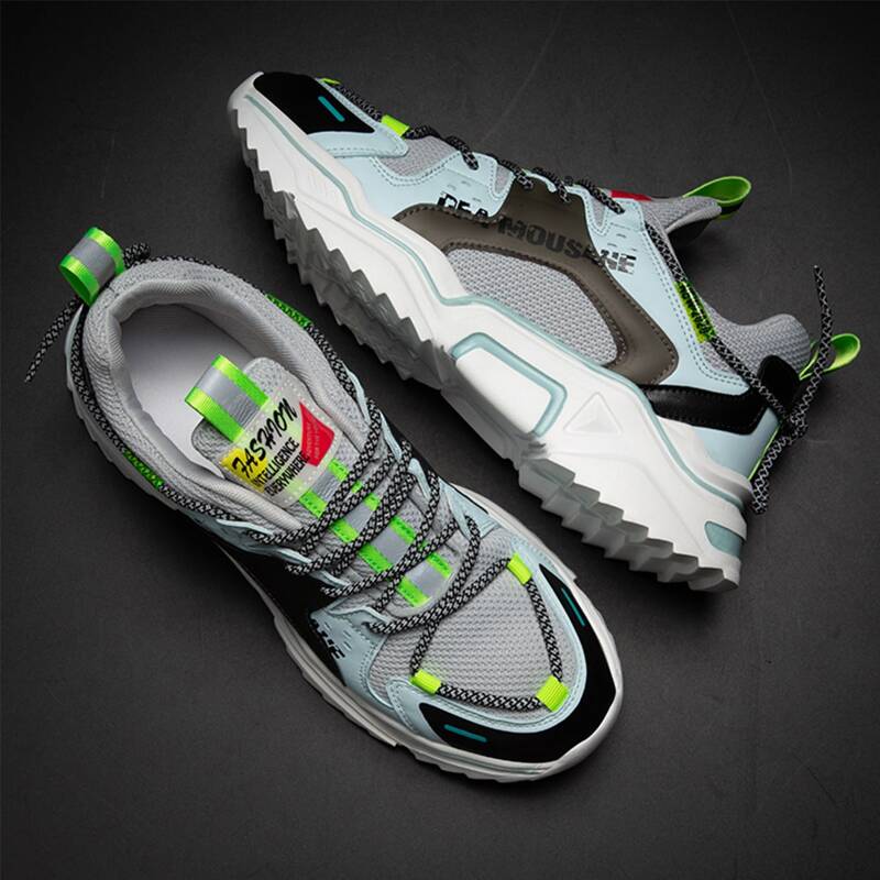 

Guys Lace Up Front Mesh Panel Sneakers, Blue