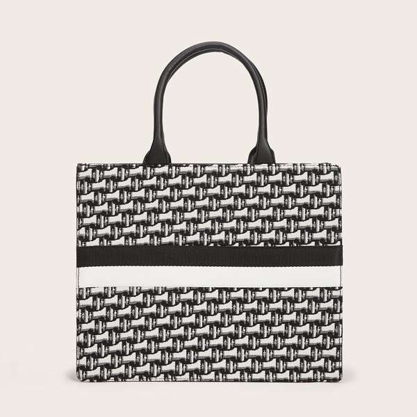 

Double Handle Tote Bag, Multicolor