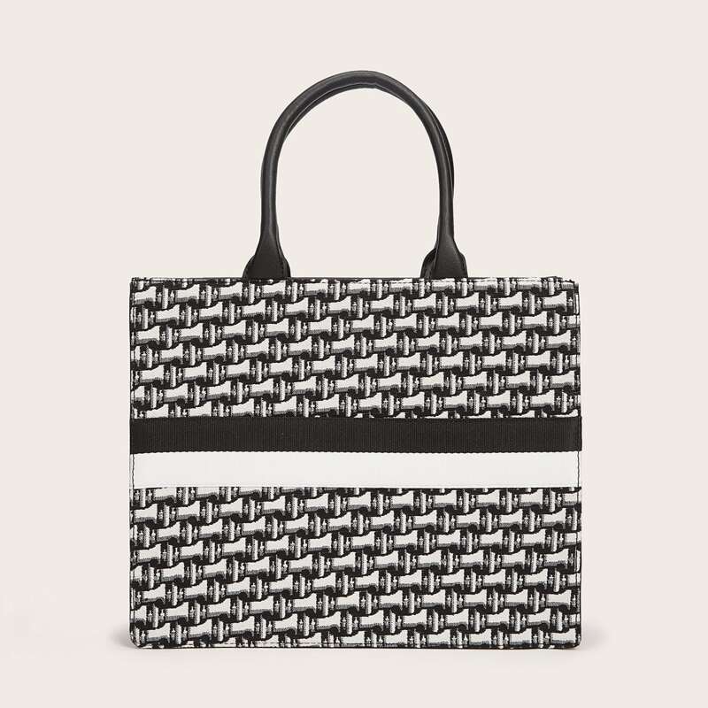 

Double Handle Tote Bag, Multicolor