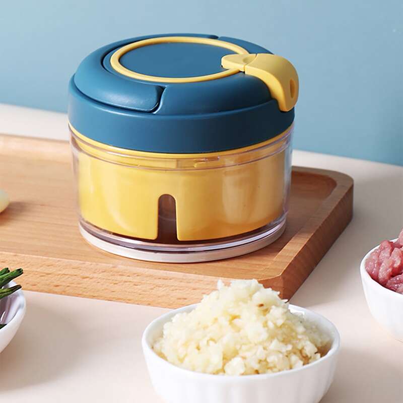 

1pc Two Tone Garlic Grinder, Yellow