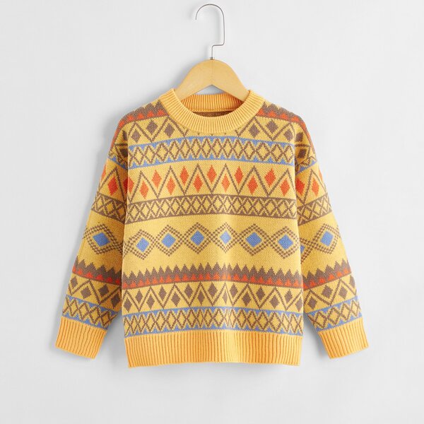 

Toddler Boys Argyle Pattern Sweater, Multicolor