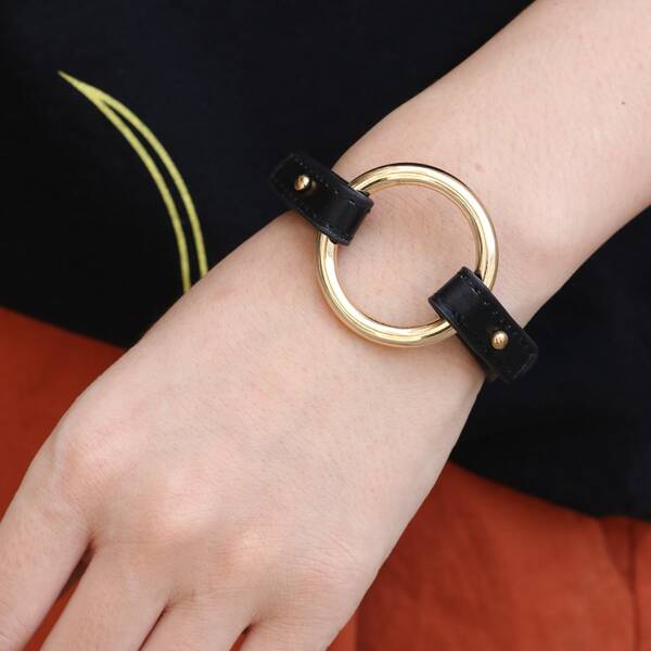 

Ring Detail Bracelet, Black