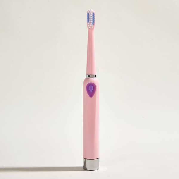 

1pc Electric Toothbrush & 3pcs Brush Head, Pink