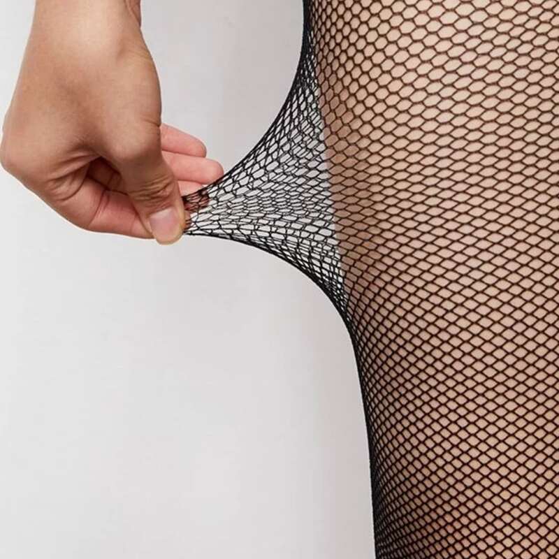 

Solid Fishnet Stockings, Black