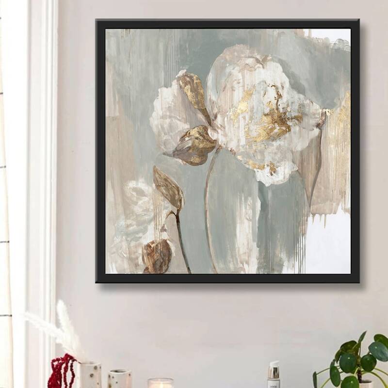 

Flower Print DIY Diamond Painting Without Frame, Multicolor