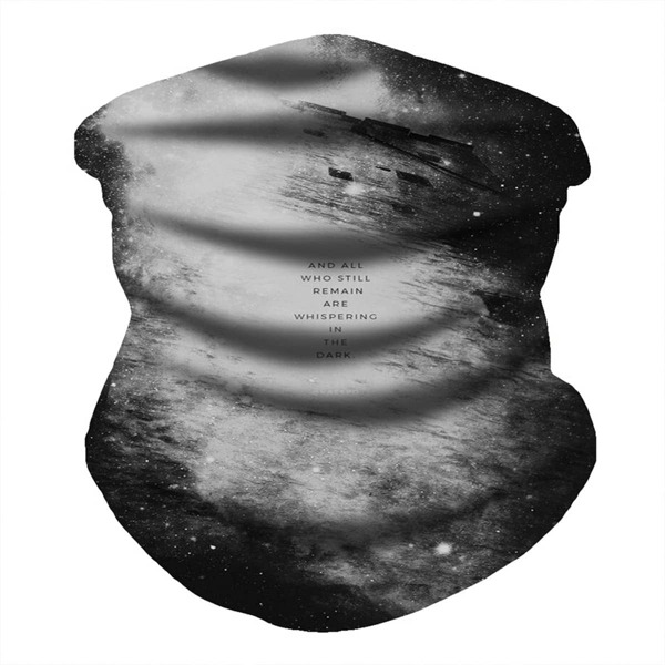 

Slogan Graphic Sun Protection For The Face, Black and white