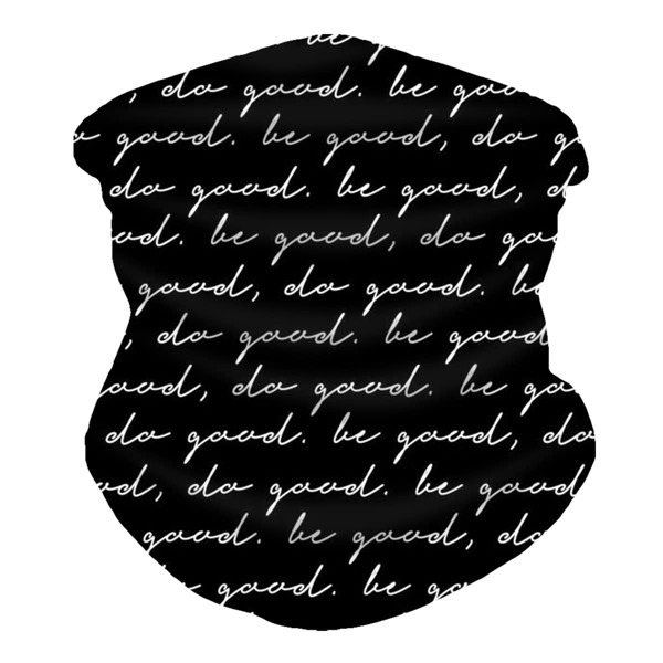 

Slogan Graphic Sun Protection For The Face, Black and white