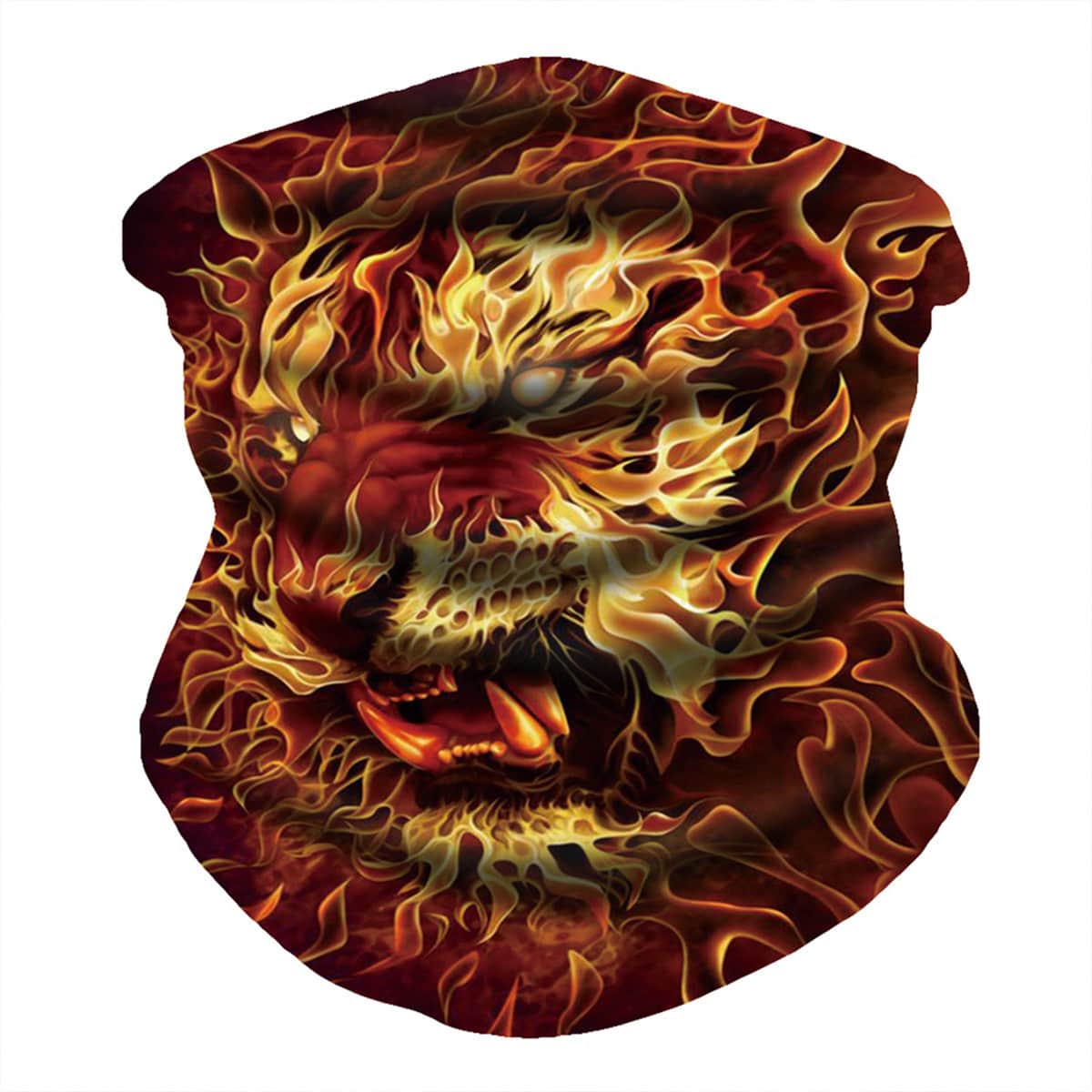 

Guys Flame Pattern Sun Protection For The Face, Multicolor