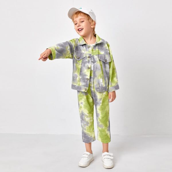 

Toddler Boys Tie Dye Jacket & Pants, Multicolor