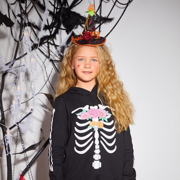 

Toddler Girls Halloween Witch Hat Decor Hair Hoop, Multicolor