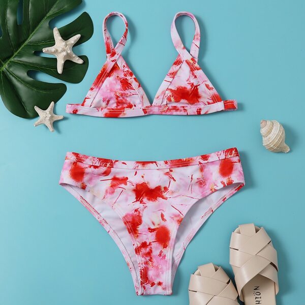 

Girls Tie Dye Bikini Swimsuit, Multicolor