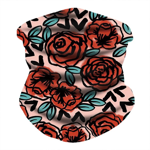 

Flower Pattern Sun Protection For The Face, Multicolor