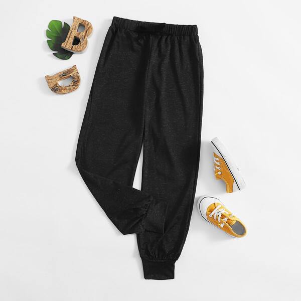 

Girls Knotted Detail Joggers, Black