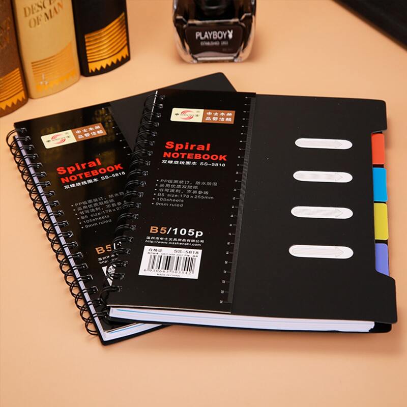 

1pc Spiral Notebook, Black