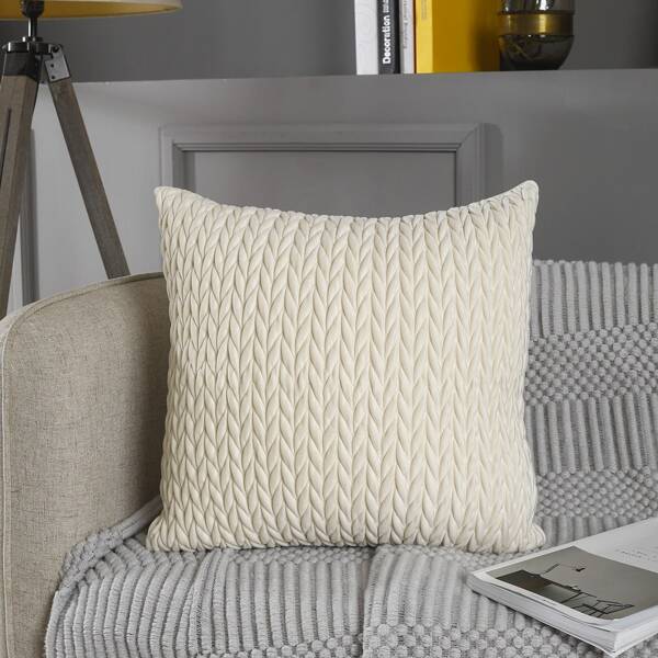 

Plain Cushion Cover Without Filler, Beige