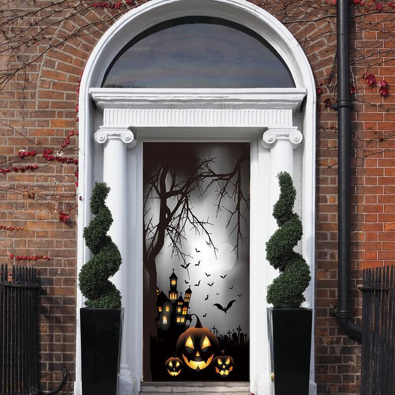 

Halloween Pattern Door Sticker, Multicolor